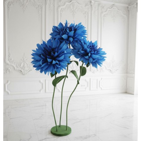 Ростовой цветок из бумаги "Василёк" (цвет любой по договоренности)